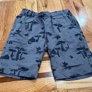 Tea Collection Gray Kids Shorts with Jungle Print size 10